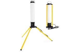 VSDITALIA - Proiettore Led da Cantiere Cannot 360 gradi - 100W 9000 lumen - Luce Bianca 4000K - Interruttore On/Off e Presa Schuko 16A - Resistente e Impermeabile IP54