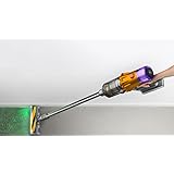 Dyson V12 Detect Slim Absolute - Aspirapolvere senza fili, colore giallo/nichel con set regalo Finoo