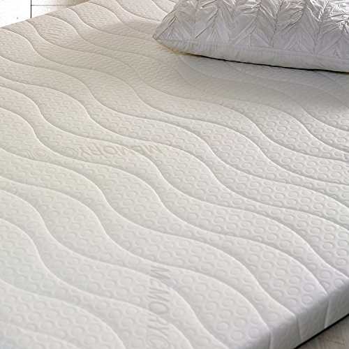 Visco Therapy Memory Foam Fibre Mattress Topper with Luxury Cover UK King, 3Inch