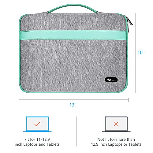 SAVFY 12.9 Zoll Laptop Sleeve 11 11,6 12.9 Zoll Laptoptasche Tasche Case Macbook Hülle, Laptop Tasche für Apple New Macbook 2015, blau - 2