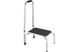 MAXIMEX Wenko Stopień z uchwytem bezpieczeństwa Secura - H. 22 cm - Czarny