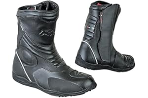 BI ESSE - Stivaletti Moto Enduro Touring, in vera pelle, impermeabili