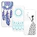 Produktbild [3 Rückhülle] - Handyhülle Huawei Honor 8X Hülle Transparent Case Cover Silikon Slim Tasche Durchsichtige Schutzhülle Handytasche Dünn Skin Softcase Schale Bumper Handycover Schmetterlingsmädchen