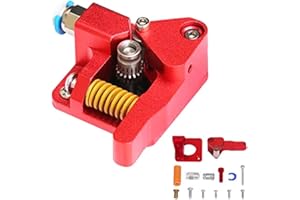 3D Printer Dual Gear Extruder Ender 3 Extruder 1.75 mm Metal Drive Feeder (Motor Shaft >20 mm) Compatible with Ender 3 Series Ender 5 Series CR10 Series CS6-SE Voxelab Aquila 3D Printer Cavabien
