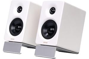 Edifier M60 Multimedia-Lautsprecher Bluetooth 5.3, 66W RMS, Hi-Res Audio & Hi-Res Wireless Audio, LDAC, 3" Mittelbass & 1" Hochtöner, USB-C & Aux-Eingänge, Kompakter Desktop Lautsprecher - Weiß