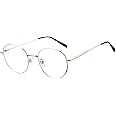 Pro Acme Blue Light Blocking Glasses Women Men Retro Round Computer Gaming Glasses Light Anti Glare Glasses Stylish Clear Lens Bluelight Glasses