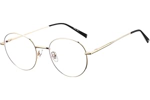 Pro Acme Blue Light Blocking Glasses - Women & Men Retro Round Computer Gaming Glasses - Light Anti Glare - Stylish Clear Lens