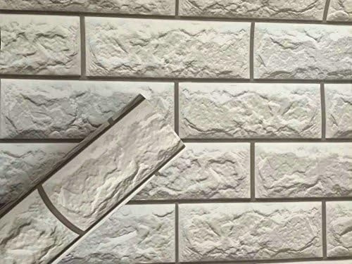 DooXoo 44*200cm Self adheisve PVC Wallpaper Brick Wall Paper Roll For Living Room TV Background Home Decor Wall Stickers Decals (6029)