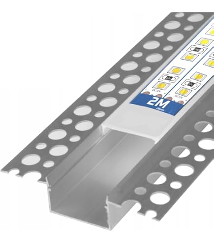 15 X LED Aluminium Profil 2 M, Mit Diffusor – Einbauleiste Für LED Streifen Bis 25 Mm Breite