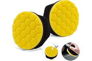 ‎RIXERKOC RIXERKOC 2 Stück Reifenglanz Applikator Pad, Reifen Hex Grip Applikator, Autowäsche Reifenreiniger Radreiniger Felge WiederverwendbarWaschbar Reifenglanz Applikator (Grau (Welle))