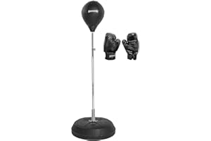 ‎SPORTINATOR SPORTINATOR® Punchingball Boxstand Standbox-Trainer 3er-Set inkl. Boxbirne & Boxhandschuhen höhenverstellbar 125 cm bis 150 cm. Trainiert Reflexe und Geschwindigkeit