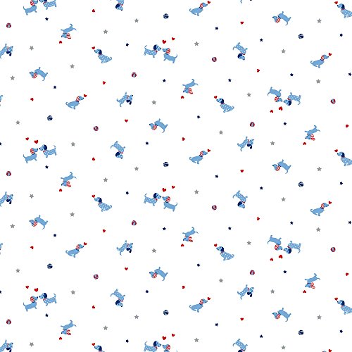 Preisvergleich Produktbild Mulltuch Hündchen BabyGlück (ca. 120 x 120 cm)