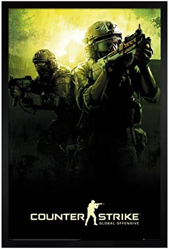 Counter Strike Black Wooden Framed Team Maxi Poster 61 x 91.5cm