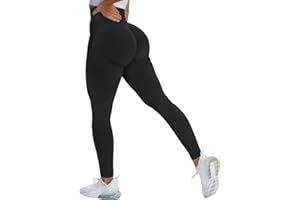 OUDOTA Leggins Donna Sportivi Pantaloni Palestra Vita Alta Leggings Push Up Anticellulite per Fitness Allenamento Jogging Pantaloni Yoga Pants Sexy Booty Scrunch Opaco Elastici Pantacollant Collant