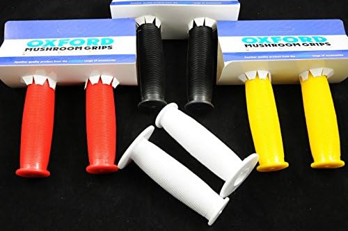 MUSHROOM TYPE BMX HANDLEBAR GRIPS CHOICE OF RED,YELLOW BLACK OR WHITE NEW (Black)
