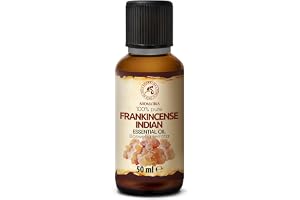 Indian Olibanum Oil - 50ml - Frankincense Indian Essential Oil - Boswellia Serrata - Indian Olibanum For Meditation - Aromaterapi - Kroppsvård - Oljespridare - Rumsdoft - Gott Humör