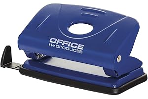OFFICER PRODUCTS Hole Punch Office Products Punches Up to 12 Sheets Metal Blue/Small Office Accessories/Type-Standard/Material-Metal/Colour-Blue/Size-A4/A5/A6/888