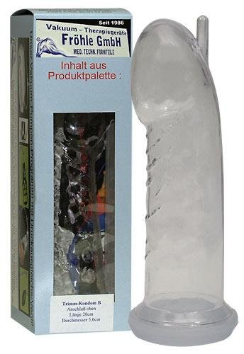 Preisvergleich Produktbild Trimmkondom Typ B plus Kolbenpumpe
