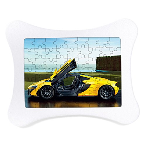 Eco-Pad Puzzle Personalizado Amarillo Coche Puzzle Puzzle Puzzle 63 Piezas (Pack de 6)