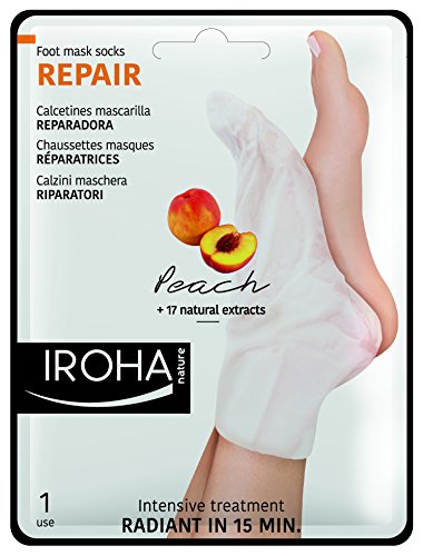 Iroha Fußsöckchenmaske - Peach Socks - Reparing, 2er Pack (2 x 2 Stück)