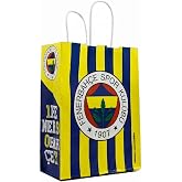 18x24 CM Fenerbah&ccedil;e Temalı Lisanslı Kağıt &Ccedil;anta (2 Adet) | Hediye Paketi ve Hediye &Ccedil;antası