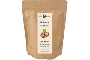 HOP CAFE HOP CAFÉ – Café Moulu pour Cafetière Filtre – Aromatisé Noisette d’Hawaï – 100 % Arabica – 250 g