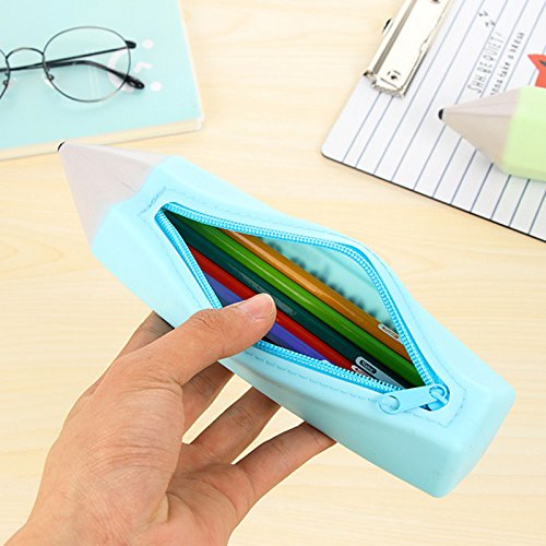 Fablcrew - Estuche de L pices Forma Creativa de L piz de Silicona Caja Resistente al Agua Bolsa Multifuncional 22 5cm azul reviews Fablcrew - Estuche de L pices Forma Creativa de L piz de Silicona Caja Resistente al Agua Bolsa Multifuncional 22 5cm azul
