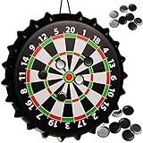 die Leinwand ( also der Kronkorken im 3D Effekt ) _____ ist zu 100 % magnetisch, läßt sich durch das Band einfach aufhängen __ ( Durchmesser circa 43 und 3 cm tief )