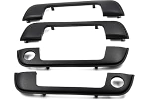 YUCKMZ Juego de 4 piezas de marco de manija de puerta exterior de coche 51218122441 51218122442 compatible con BMW E36 E34 E32 3 5 7 Series