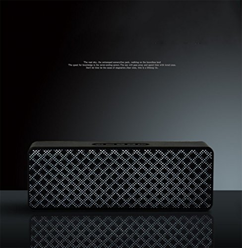 Preisvergleich Produktbild NSOP Kleiner Intelligenter Bluetooth-Lautsprecher, Reichhaltiger Bass-Lauter Stereo-Sound mit Eingebautem Mikrofon, Perfekter Tragbarer WLAN-Lautsprecher Für iPhone, Samsung und Mehr,Black