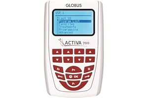 Globus | Activia 700, Elettrostimulador de 4 Canales con 271 programas para la Belleza y el Fitness, para el reafirmado, la tonificación y el rejuvenecimiento