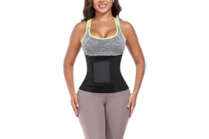 QEESMEI Waist Trainer for Women Waist Cincher Trimmer Ab Belt Tummy Control Body Shaper with Triple Wrap