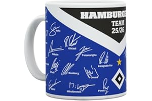Hamburger SV HSV Tasse Becher Kaffeetasse Signature Unterschriften Autogramme ** Team 2025/2026 **