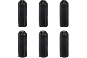 HFDONGL 6 sztuk osłony termokurczliwe 15 x 45 mm zatyczki do przewodów termokurczliwe zaślepki do rur termokurczliwych zaślepki termokurczliwe wodoodporne końcówki kabli