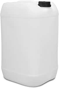Bidon Plastique 30L Avec Capuchon K61 - FDA Alimentaire, Transparent, Empilable Pour Eau, Camping Ou Stockage