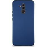 KZY İletişim Huawei Mate 20 Lite ile Uyumlu Kapak ile Uyumlu İ&ccedil;i Kadife Lansman Silikon Kılıf - Lacivert
