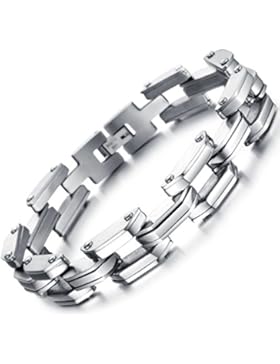 OSTAN - Gotik 316L Edelstahl Armbänder Armreifen Herren Armband - Neue Mode Schmuck Armschmuck, Silber