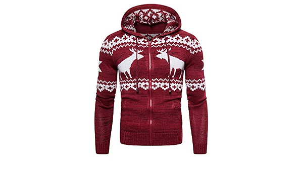 FRAUIT Maglione Natalizio Uomo Renna Cardigan Uomini Cappuccio Zip Inverno  Maglioni Ragazzo Invernali Natale Natalizi Felpa Felpe Tumblr Giacche  Giacca Elegante Slim Fit Inverno Autunno : Amazon.it: Abbigliamento