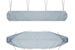 BPRTCRA Abdeckung für Gartenmarkise, 2 m - 5 m, Staubschutz, für Baldachin, Terrasse, Möbel, wasserdichter Schutz im Winter (3 m, grau)