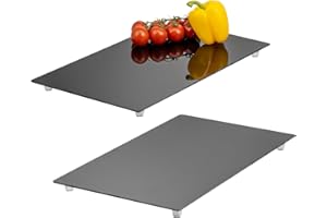 Bremermann Lot de 2 plaques de protection pour cuisinière, verre de sécurité, env. 30 x 3 x 52 cm (L x H x P)
