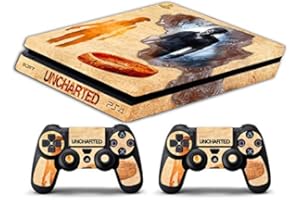 GAMESMONKEY Skin compatible with Ps4 SLIM - Limited Edition DECAL sticker Slim BUNDLE (Uncharted Story)