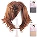 Produktbild CaseEden (Fall Eden) Kakumeiki Valvrave Tokishima Hult Meganebu! Soma Spiegel Diamant A Miyuki Kazuya Peruecke ausserhalb I Short Bob 35cm Waerme Braun Dunkelbraun Braun-Weiss Mel Choi Peruecke Netz zwei Saetze (schwarz und Hautfarbe)