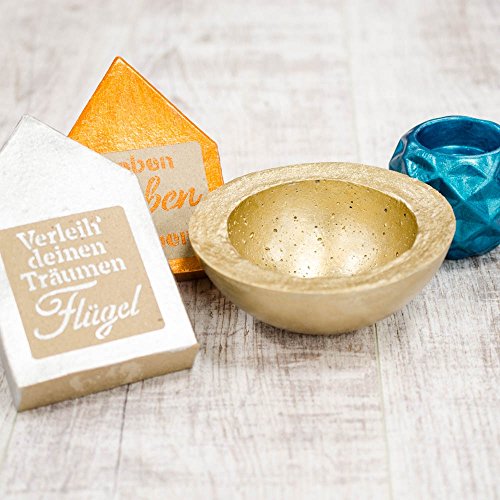 Metallic 125ml -Silber- Metallic Farbe, Metallglanz, Metall Effekt Farbe, ähnlich Viva Decor Maya Gold - 5