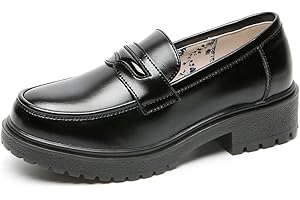 BB BEROBELLO FASHION IS AN ATTITUDE Mocassins en cuir de vache pour femme Mori Girl JK Uniforme