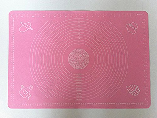 2 Tlg. Set XL Rollmatte + Rollstab 50cm AUSROLLSTAB Fondant Backmatte Tortendeko SC106 - 2
