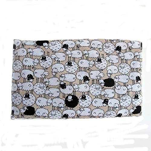 Erboristeria Vita Cuscino Rettangolare con noccioli di Ciliegia per dolori cervicale con pecorelle 650g.