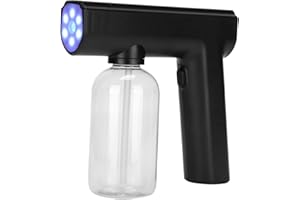 ASIXXSIX Elektryczny Pistolet Parowy z Mgłą, Akumulator Ręczny Elektryczny Opryskiwacz Mgły 300ml Atomizer Sprayer Fogger Spray Machine do Domu Indoor Office School Car Garden Outdoor(Różowy)