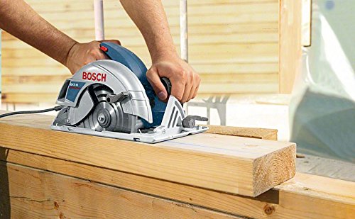 Bosch Professional GKS 65 Handkreissäge, 190 mm Sägeblatt-Ø, 30 mm Sägeblattbohrungs-Ø, 65 mm Schnitttiefe, HM-Sägeblatt, Parallelanschlag, Absaugadapter, 1.600 W, Karton - 2