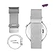 Price comparison product image SalesLa Magnetic Loop Stainless Steel Watchband Strap Bracelet 18MM for Huawei Watch (silver)