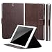Produktbild Samsung Galaxy Tab S2 9.7 | iCues Manzano Tasche | 360° Standfunktion Buffalo Kaffee | Premium Stand Extra Leicht sehr Dünn Leder - Imitat Book Klapphülle Schutz Etui zum aufklappen Flip Case Schutzhülle Booklet Hülle Wallet